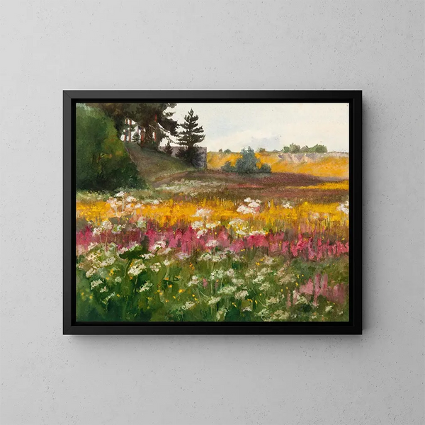 Landschaft von Suvine - Lilly Walther — gerahmtes Bild an der Wand