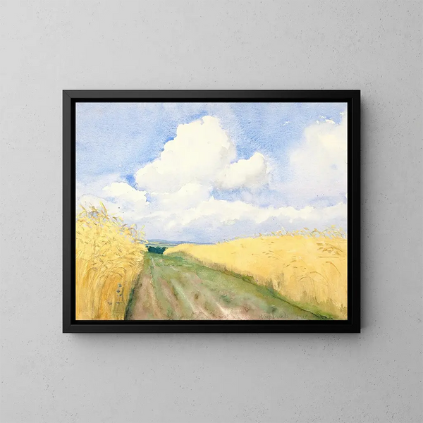 Landschaft von Worpswede - Lilly Walther — gerahmtes Bild an der Wand