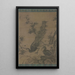 Ein Paar Pfauen - Lin Liang — gerahmtes Bild an der Wand