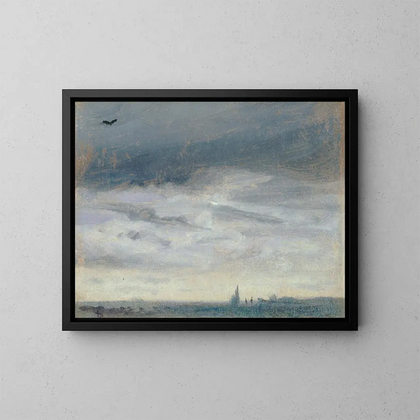 Ein grauer Tag - Lionel Constable — gerahmtes Bild an der Wand