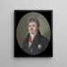 Portrait eines edlen Mannes - Lizinska de Mirbel — gerahmtes Bild an der Wand