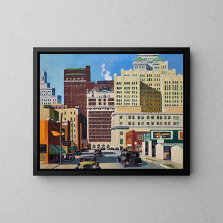Rue South Akard - Lloyd Sargent — quadro incorniciato alla parete