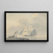 Segelboot auf ruhigem Wasser - Lodewijk Gilles Haccou — gerahmtes Bild an der Wand