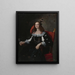 Ritratto di una donna - Scuola Lombarda — quadro incorniciato alla parete