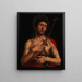 San Giovanni Battista - Scuola Lombarda — quadro incorniciato alla parete