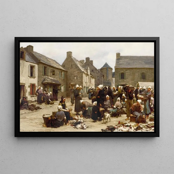 Lon Augustin Lhermitte - Le march de Ploudalmzeau.webp