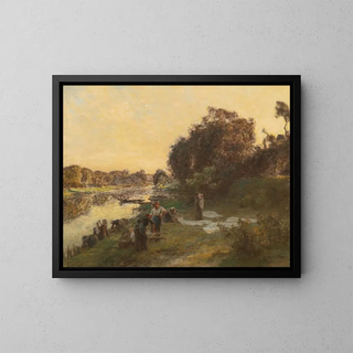 Lon Augustin Lhermitte - Les laveuses  Chelles.webp