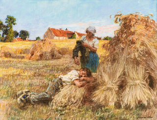 Lon Augustin Lhermitte - Repos Effet De Grand Soleil Moissonneur Endormi Mezy.webp