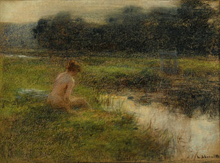 Lon Augustin Lhermitte - The Bather.webp