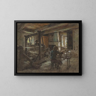 Lon Augustin Lhermitte - The Weavers Cottage.webp