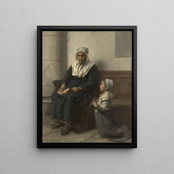 Lon Augustin Lhermitte - The grandmother.webp