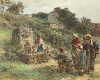 Lon Augustin Lhermitte - la fontaine.webp