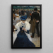 Eine elegante beim Pferderennen - Léon Carré — gerahmtes Bild an der Wand