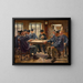 Domeniche prima della messa - Léon Frédéric — quadro incorniciato alla parete