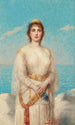a young girl on the shore - Léon Herbo — artwork view