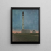 Der Leuchtturm von Ostende bei Sonnenaufgang - Léon Spilliaert — gerahmtes Bild an der Wand
