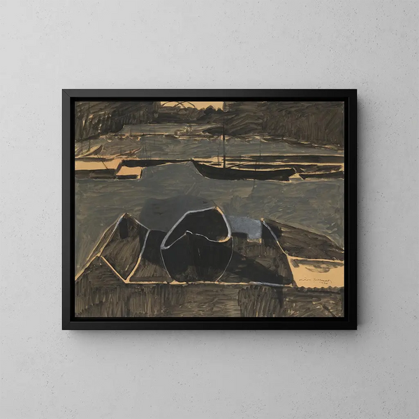 Dokken a Ostenda - Léon Spilliaert — quadro incorniciato alla parete