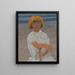 Giovane ragazza sulla spiaggia - Léon Spilliaert — quadro incorniciato alla parete