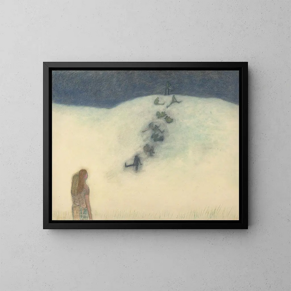 Bambini sulla duna - Léon Spilliaert — quadro incorniciato alla parete