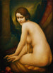 Femme avec un collier de perles - Léonard Sarluis — vista dell’opera