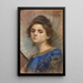 Junge Frau mit Sonnenschirm - Lonie De Loghades — gerahmtes Bild an der Wand