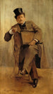 Ritratto di Georges Courteline 1858-1929 scrittore - Léopold Stevens — quadro incorniciato alla parete