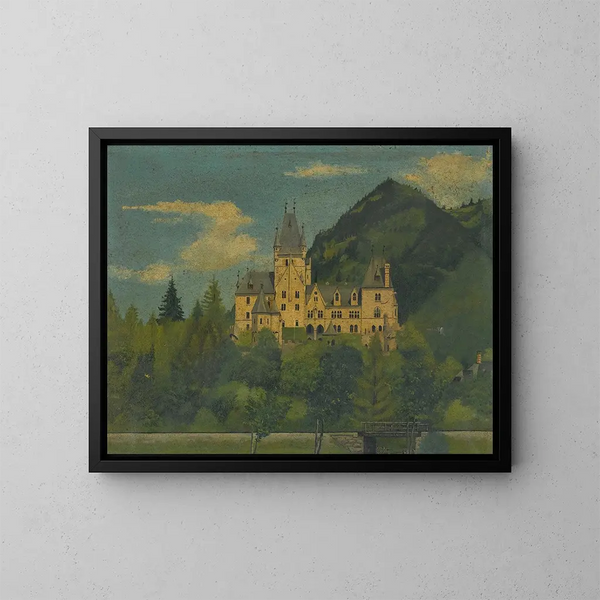 Château de Fischhorn près de Zell am See - Lorenz Duregger — gerahmtes Bild an der Wand