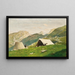 Costruzione del campo - Lorenzo Delleani — quadro incorniciato alla parete