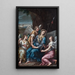 Das trauernde Madonnenbild am Grab - Lorenzo Gramiccia — gerahmtes Bild an der Wand