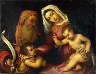 Lorenzo Lotto - The Virgin and Child with Saints Zacharias and John the Baptist.webp