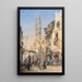 Una strada al Cairo - Louis-Amable Crapelet — quadro incorniciato alla parete