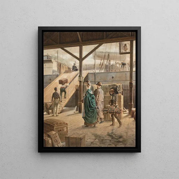 LouisAugusteGeorges Loustaunau - Boarding the ship for New York.webp