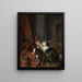 Interno con gatti - Louis-Eugène Lambert — quadro incorniciato alla parete