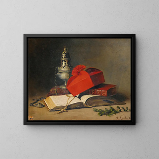 LouisEugne Lambert - Still Life With A Censer And A Cardinals Hat.webp