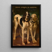Zwei Hunde - Louis-Godefroy Jadin — gerahmtes Bild an der Wand