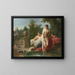 David e Betsabea - Louis-Jean-François Lagrenée — quadro incorniciato alla parete