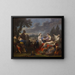 Le due vedove di un capo indiano che si contendono gli onori del rogo - Louis-Jean-François Lagrenée — quadro incorniciato alla parete