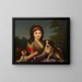 Ritratto di Alexandrine Julie Vaudoyer, figlia del pittore e moglie dell'architetto Antoine Laurent Vaudoyer - Louis-Jean-François Lagrenée — quadro incorniciato alla parete