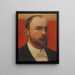 Autoritratto - Louis-Julien Brouillon — quadro incorniciato alla parete