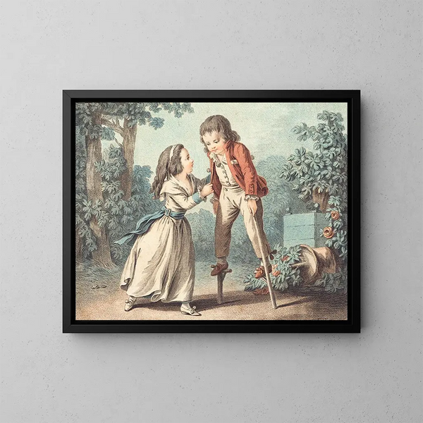 Die Jagden - Louis-Marin Bonnet — gerahmtes Bild an der Wand