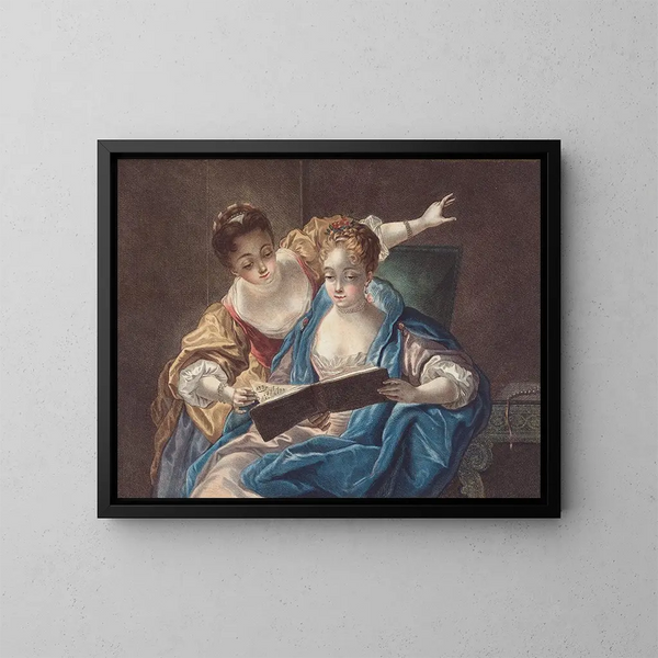 Die feinen Musiker - Louis-Marin Bonnet — gerahmtes Bild an der Wand