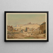 Le clos Saint-Lazare et la butte Montmartre en 1848 - Louis-Martial-Thodat Masson — framed artwork on a wall