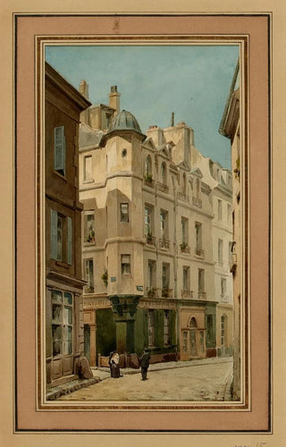 LouisMartialThodat Masson - Tourelle rue du Jardinet en 1869.webp