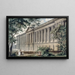 La colonnade del Louvre visto dal giardino dell'hotel del conte d'Angiviller - Louis-Pierre Baltard — quadro incorniciato alla parete