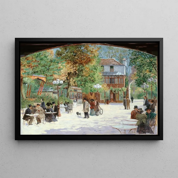 Louis AbelTruchet - Au Chalet du Chteau de Madrid au Bois de Boulogne.webp