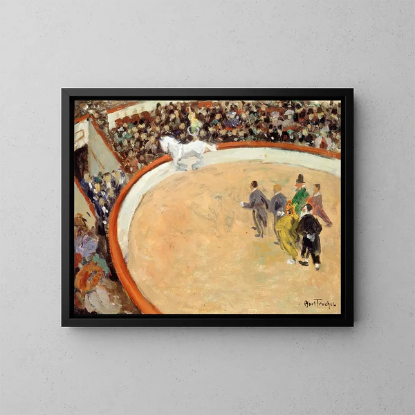Der Zirkus Medrano, Boulevard Rochechouart - Louis Abel-Truchet — gerahmtes Bild an der Wand