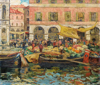 Louis AbelTruchet - The Vegetable Market In Venice.webp