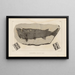 Recherches sur les poissons fossiles Pl119 - Louis Agassiz — framed artwork on a wall
