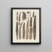 Recherches sur les poissons fossiles Pl. 284 - Louis Agassiz — framed artwork on a wall