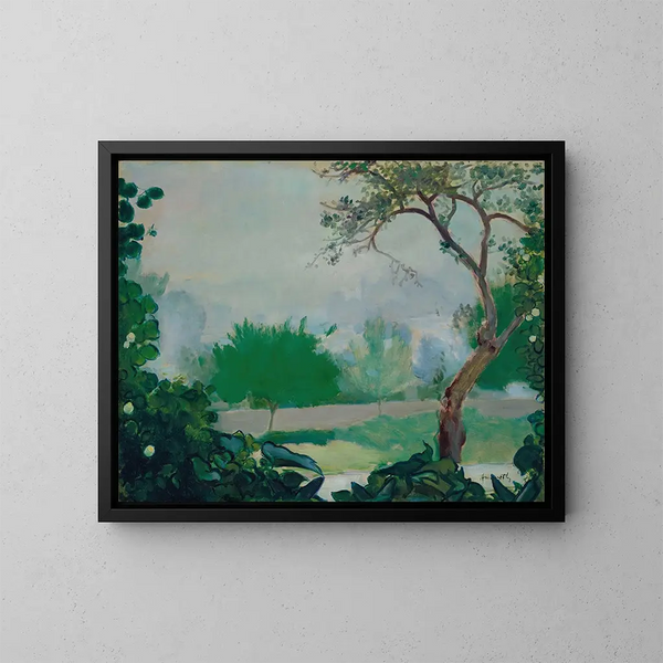 Garten in der Nähe von Étretat - Louis Anquetin — gerahmtes Bild an der Wand